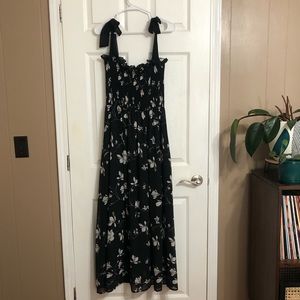 Floral print maxi dress